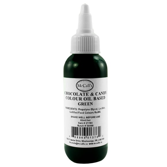 McCall's Candy & Chocolate Oil Based Food Colour Green 2 oz
