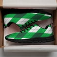 thumbnail image 3 of St Patricks Day Shoes for Women Breathable Running Sneakers Men Green Four Leaf Clover Shoes for Irish Festival Gift Black Size 9, 3 of 5