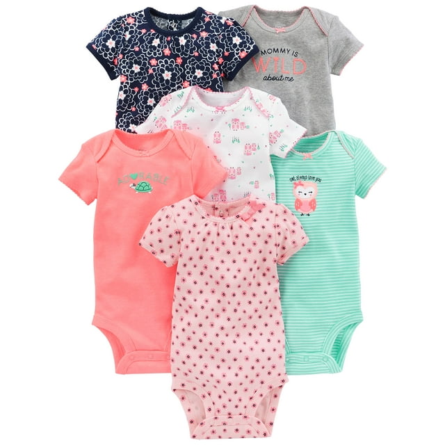 Body Simple Joys by Carter's para mujer, paquete de 6, talla prematura
