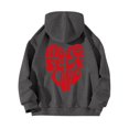 thumbnail image 2 of Up To 50% Off Hoodies for Women Women's Long Sleeved More Self Love Letter Printed Hoodie Hoodie Hoodie, 2 of 5