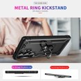 thumbnail image 2 of ELEHOLD Hybrid Rugged Case for Samsung Galaxy S25 Ultra Full Body Protection with Metal Magnetic 360° Rotating Ring Holder Kickstand Shockproof Heavy Duty Case for Samsung Galaxy S25 Ultra,Black, 2 of 6