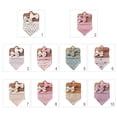 thumbnail image 4 of EUBUY Baby Bib Bow Headband Baby Saliva Towel Headband Set Adjustable Cotton Gauze Lace Bib for Newborn Universal Bib for Men and Women for Shower Birthday Children Day Gift Type 7, 4 of 9