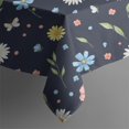 thumbnail image 5 of Pioneer Flower Floral Print Pattern Square Tablecloth, Waterproof Wipeable Spillproof Washable Table Cover for Home Kitchen Party Decor, 60"x60", 5 of 6