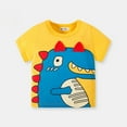 thumbnail image 2 of TAGOLD Toddler Girls Boys Summer Blouses Tops,1-8 Years Summer Dinosaur Children's Top Boys' Clothing Children's Clothing Short Sleeved T-shirt, 2 of 5