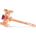 thumbnail image 4 of 10K Rose Gold Letter I With Birthstone Ring (Size 7) Made In United States 10xnr81ir, 4 of 5