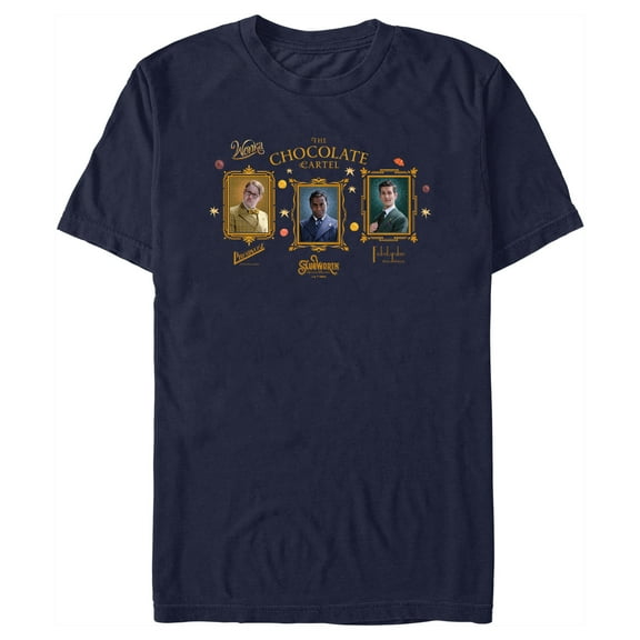 Men's Wonka The Chocolate Cartel  Graphic Tee Navy Blue Large