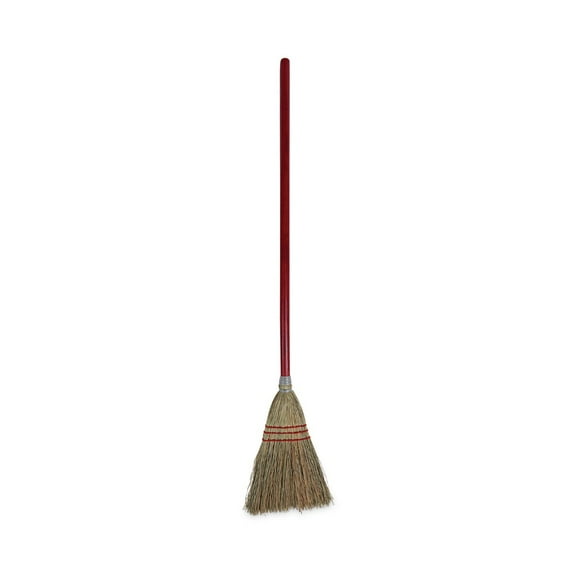 Boardwalk Lobby/Toy Broom Corn Fiber Bristles 39" Wood Handle Red/Yellow 951TEA