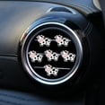 thumbnail image 4 of 6-pack cute black and white cow car vent clip, air freshener vent clip, cute car vent decoration, shiny car aroma diffuser, vent interior accessories, 4 of 5