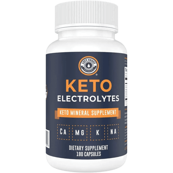 Left Coast Performance Keto Electrolyte Dietary Supplements for Keto Diet and Hydration Support, 180 Count