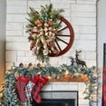 thumbnail image 2 of Christmas Wreath for Front Door, Funny Christmas Door Decoration for Home Farmhouse Indoor Outdoor Festival Decor, Hanging Xmas Decorations Wreath Holiday Christmas Trees Ornaments, 2 of 13