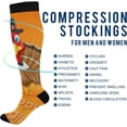thumbnail image 4 of FREEAMG Thanksgiving Turkey Compression Socks for Men & Women Knee High Stockings for Running, Sport, Hiking & Travel, 4 of 7