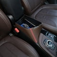 thumbnail image 3 of Car Center Armrest Storage Box Container Tray for BMW X1 F48 2016-2019, for BMW X2 F47 2018 2019 Left Hand Drive (Red Side Brown Style), 3 of 7