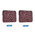 thumbnail image 7 of FORMRS 13-13.3 inch Laptop Sleeve Case Soft Carrying Quilted Computer Bag Cover, Deep Red Leopard Pattern, 7 of 7