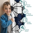 thumbnail image 3 of Blackout Kids Curtains,Blue Pioneer Flower Childrens Insulated Curtains Set Of 2,Bedroom Essentials,Toddler Room Decor 52x84in(132x213cm), 3 of 4