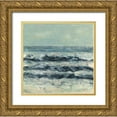 thumbnail image 1 of Shanti, Shima 15x15 Gold Ornate Wood Framed with Double Matting Museum Art Print Titled - Crossing Currents, 1 of 4