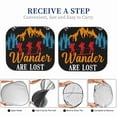 thumbnail image 5 of Saiise Pas Tous Ceux Qui Errent Sont Perdus Randonnée pour Pare-Soleil de Voiture Pliable (Lot de 2) Offre Protection Solaire avec un Design Pliable Facile pour Pare-Brise Pratique-Moyen, 5 of 5