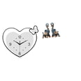 thumbnail image 1 of Reloj De Pared De Corazón De Acrílico Y Escultura De Elefante De Resina Moderna, Decoración Artística Creativa Para Sala De Estudio, Cafetería, Oficina, Estante De Escritorio., 1 of 8