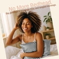 thumbnail image 3 of Funda de almohada BLISSFORD Satin para el cuidado del cabello y la piel, 2 unidades, color gris, 3 of 9