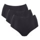 thumbnail image 1 of Sloggi Calzoncillos de cintura alta para mujer, pack de 3 - GO Daily Cotton Highwaist 3P, pantalones, algodón elástico Negro XL (X-Large), 1 of 3