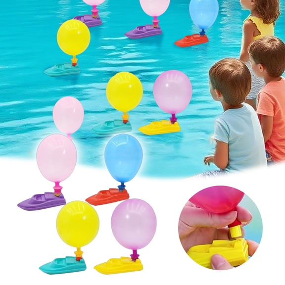 High Performance Camera Accessories Balloon Boat Toy DIY Science Experiment Air Powered Boat for Kids Adults Indoor Outdoor Activity