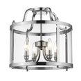 thumbnail image 1 of Golden Lighting 1157-SF CH 16 Po Plafonnier Chromé Semi-Flush 4 Lumières&44; Humide, 1 of 1