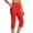 Red, variant on Tnhcen Women's Stretchy Yoga Pants & Workout Leggings - High Waisted 7/8 Length Active Pants with Button Detail Workout & Casual Wear S-5XL