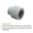 thumbnail image 5 of Uxcell 30 Pack 12# 24 UNC 1D 5.5mm 304 Stainless Steel Helical Wire Threaded Inserts, 5 of 5