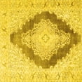 thumbnail image 1 of Ahgly Company Machine Washable Indoor Square Persian Yellow Traditional Area Rugs, 5' Square, 1 of 4
