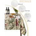 thumbnail image 2 of Vintage Plant Table Cloth, Boho Botanical Flowers Green Leaf Ferns Waterproof Tablecloth for Rectangle Tables, Reusable Washable Fabric Table Cover for Restaurant Kitchen Dining Tables 60"x120", 2 of 6