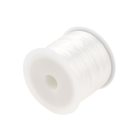 Unique Bargains Crystal Elastic Stretchy Beading String Cord Thread Jewelry Craft Line White