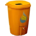 thumbnail image 2 of 55 Gal. Terra Cotta Rain Barrel with Brass Spigot and Rain Barrel Kit, 2 of 2