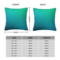 thumbnail image 2 of Fuzoiu Green Turquoise Teal Print Square Pillow Cover,Hidden Zipper Design,Luxury Square Pillow Case, Throw Pillow,Couch Cushion-18"x18", 2 of 7