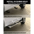 thumbnail image 6 of Running Boards 6.5 Inches Compatible with 2009-2018Ram 1500, 2019-2023 Ram 1500 2010-2022 Ram 2500 3500 Crew Cab(4 Full-Size Doors) Stainless Steel Side StepsBars, 6 of 9