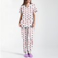 thumbnail image 2 of 1776-2026 Scrubs for Women Set 250th Anniversary USA Medical Uniform - 4th of July V-Neck Top & Straight Leg Pants with Pockets, Nurse Workwear 01-White S, 2 of 5