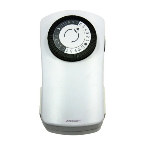 Atron Electro Industries Heavy Duty Indoor 24 hour Timer with 2 Grounded Outlets