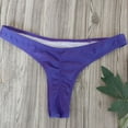 thumbnail image 6 of huanledash Swimming G-string Solid Color T-shaped Quick-drying Soft Bikini Panties for Daily Wear, 6 of 8