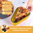 thumbnail image 2 of Recipiente reutilizable para pizza Pack con 5 bandejas, color amarillo, 2 of 9