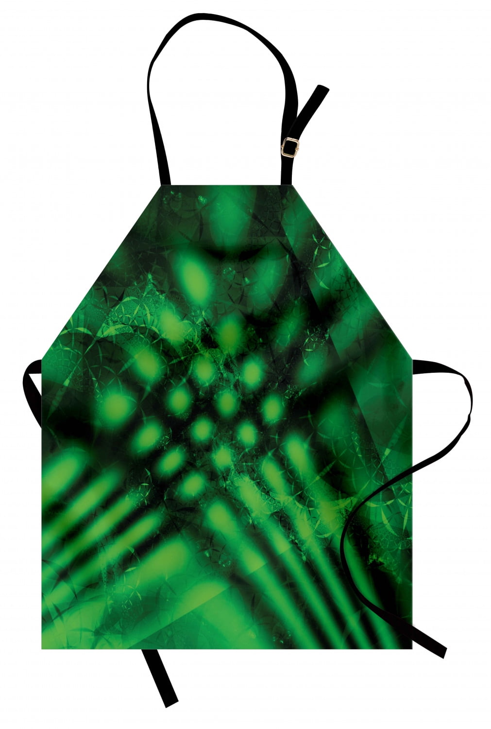 Lime Green Apron Psychedelic Abstract Blurry Shade Formless Effects