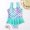 Sky Blue, variant on ibiyuan Girl Period Swimsuits Adjustable Strap Ruched Bathing Suit Quick Dry Wrap Tie Back Girls Swimsuit Size 8 Allover Printed Swimwear Tummy Control