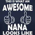 thumbnail image 3 of CafePress - Awesome Nana Looks Like T Shirt - Women's Traditional Fit Dark T-Shirt, 3 of 4