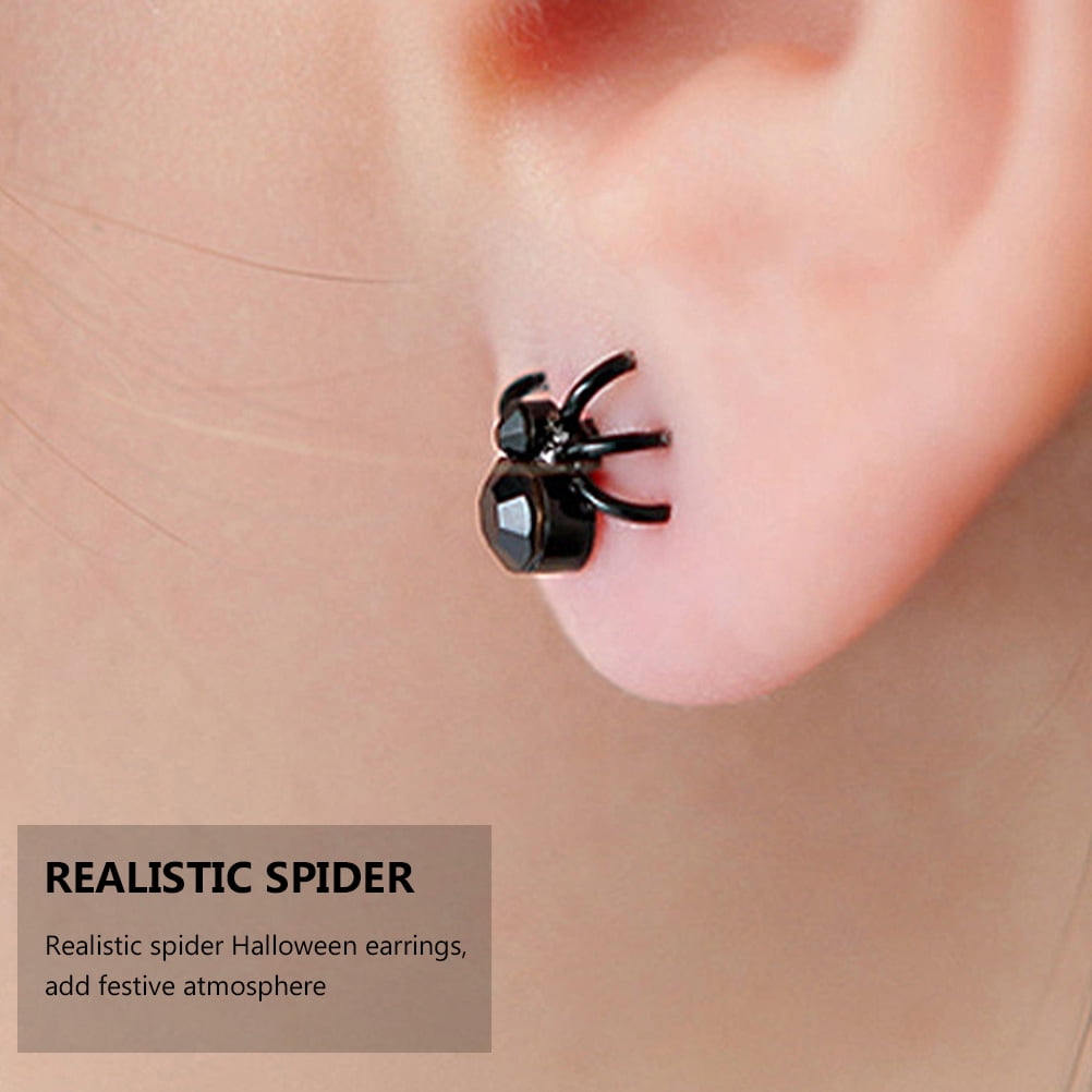 Realistic hot sale spider earrings