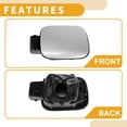 thumbnail image 6 of Fuel Tank Door Cap for Skoda Octavia 2007-2017 Fuel Filler Flap Cover Bolt Type No.1Z5809857E Silver Tone ABS, 6 of 6