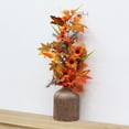 thumbnail image 6 of 2PCS Artificial Fall Flowers Bouquets,Fall Stems for Vases,Faux Autumn Flowers with Maple Leaves,Pumpkins,Sunflower,Hydrangea and Berries,Thanksgiving Floral Arrangements,Fall Table Centerpieces, 6 of 6