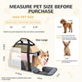 thumbnail image 3 of Expandable Pet Carrier 18x13x9.5 Inch Southwest Frontier Airline Approved Soft Sided Underseat Travel Bag for Small Cats Dogs Up to 15lbs with Locking Safety Zippers Anti-Scratch Breathable Mesh, 3 of 8