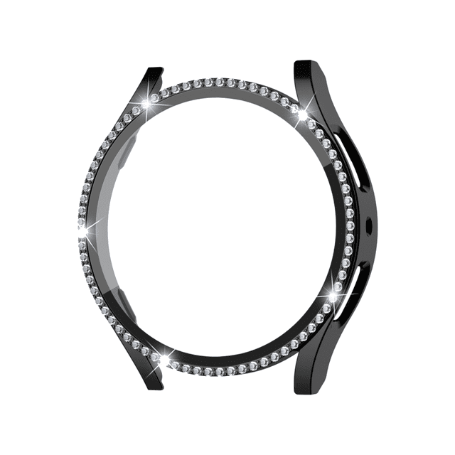 Cover Compatible With Samsung Galaxy Watch 6 40mm Hard PC Frame Cover With Rhinestone Trim Washable Case Watch Accessories