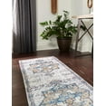 thumbnail image 3 of Rugs.com Francesca Collection Washable Rug – 6 Ft Runner Sea Salt White Flatweave Rug Perfect For Hallways, Entryways, 3 of 8