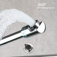 thumbnail image 2 of Mezclador De Cocina Abatible Grifo De Pared, Mezclador De Fregadero De Cocina Caño Multifunción Grifo De Agua Fría Grifos De Cocina Giratorios 360-Cromo, 2 of 5