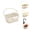 White, variant on Fountwell Foldable Hanging Sink Colander Basket Space Saving Kitchen Strainer with Faucet Storage Rack