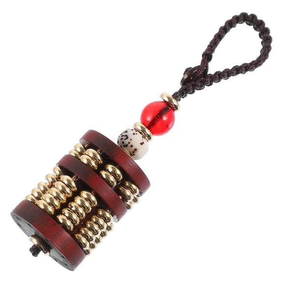 LOLIPPYY Compact Size Wooden Abacus Pendant for Car Keyring and Friends 1Set 3.1x0.8in