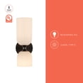 thumbnail image 2 of Alora Lighting WV442612BGGR Nelly 2 Light 12" Tall Bathroom Sconce - Brushed Gold / Glossy, 2 of 7